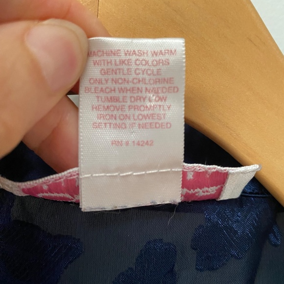 Oscar De La Renta Pink Label Lace Floral Sleeveless Blouse Shirt Top Size 1X - Picture 7 of 7